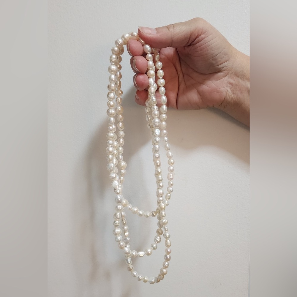 Honora Cream Pearl Necklace, Bracelet and Earring Set - Picture 6 of 10